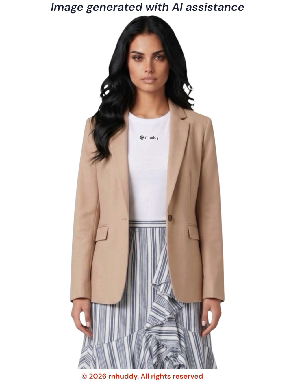 Ann Taylor size 18 tall tan single button notched lapel blazer